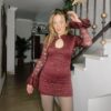 VESTIDO JUDITH BERENJENA