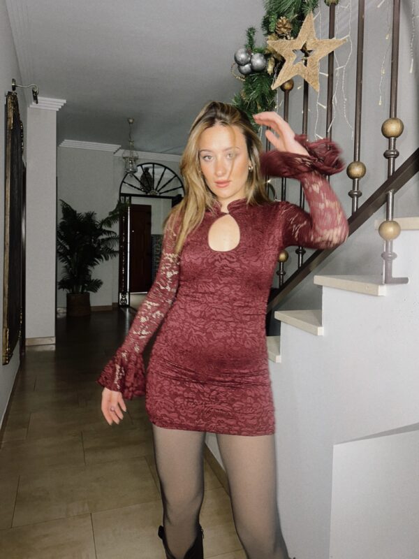 VESTIDO JUDITH BERENJENA