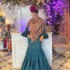 VESTIDO FLAMENCA CATALINA PETROLEO - Imagen 2