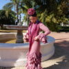 VESTIDO FLAMENCA JIMENA MAQUILLAJE con lazo - Imagen 2