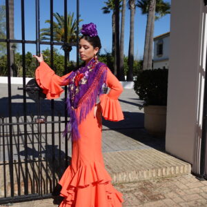 VESTIDO FLAMENCA CLEMENTINA CORAL