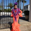 VESTIDO FLAMENCA CLEMENTINA CORAL - Imagen 2