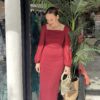 VESTIDO GLORIA BURDEOS