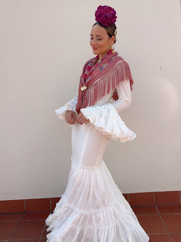 VESTIDO CAYETANA BLANCO - Imagen 2