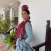 VESTIDO FLAMENCA MARISOL AGUA BURDEOS - Imagen 2