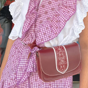 BOLSO RIÑONERA CEREZA