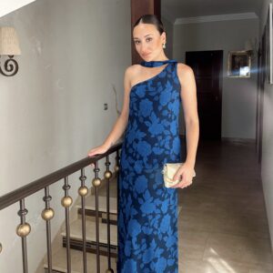 VESTIDO CAPA AZUL GASA