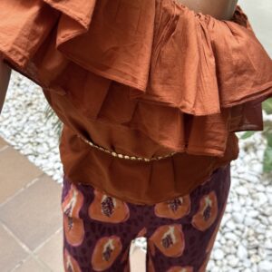BLUSA ASIMÉTRICA TEJA